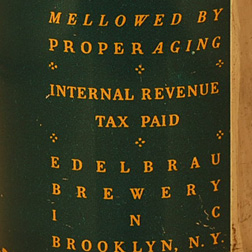 Edel Brau Ale Tax Statement